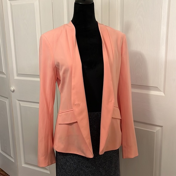 New York & Co Pink Shawl Lapel Collar Blazer sz 8 - Picture 7 of 12